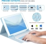 MAYDORHER калъф с клавиатура за iPad A14/А16 10.9 инча, Bluetooth клавиатура, син, снимка 4