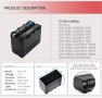 ANIMABG Батерия модел NP-F970 NP-F960 за цифрови видеокамери на SONY с капацитет 6600mAh 7.4V аналог, снимка 5