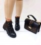 Дамски комплект боти и чанта Louis Vuitton код 21, снимка 1 - Дамски боти - 27099763