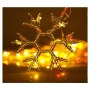 Декоративна коледна LED завеса, 12 фигурки, 198 крушки , снимка 3