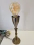 Бронзова настолна лампа ретро, снимка 2