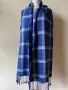 Тъмносин, кариран шал , снимка 3