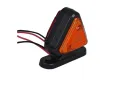 1бр. Триъгълно  ЛЕД LED рогче с 18 диода, червено-жълто, 12-24V, снимка 3