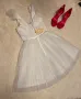Официална къса бяла рокля., снимка 11