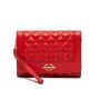 Аленочервена чанта/клъч, Love Moschino, снимка 1 - Чанти - 43442386