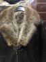 Мъжко кожено яке с косъм на чакал, снимка 2