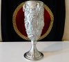 Калаен бокал,чаша за вино,глави на овен,ангели,барок. , снимка 5
