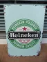 Метална табела бира Heineken Premium Quality Хайнекен бирите лого звезда, снимка 1