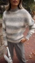 Сив дамски пуловер, снимка 2