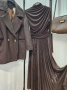 Дълга ефирна пола в цвят кафе, снимка 5