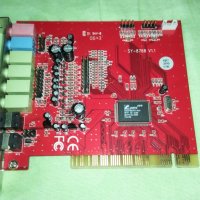 Продавам 8 канална PCI аудио карта с оптичен S/PDIF вход и изход SY-8768