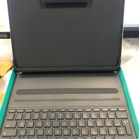 Logitech Slim Keyboard Folio Pro - безжична клавиатура, кейс и поставка за iPad Pro 12.9, снимка 1 - Таблети - 43462175