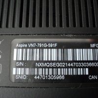 Acer Aspire – VN7-791G, снимка 6 - Части за лаптопи - 28071331
