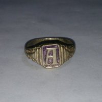 Старинен пръстен над стогодишен сачан - 73701, снимка 1 - Други ценни предмети - 28993390
