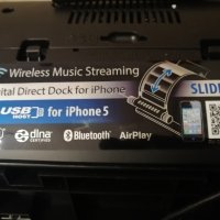 JVC RV-S5E WiFi DLNA, Bluetooth, USB, SD карта, iPod(R)/iPhone(R), Air Play(R) - Черен, снимка 13 - Аудиосистеми - 43458990
