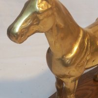 Бронзова статуетка кон, снимка 3 - Статуетки - 38264364