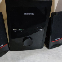 MICROLAB M-700U Колони 2.1 USB/SD FM Radio с дистанционно, снимка 4 - Аудиосистеми - 44856692