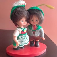 Колекционерска кукла народна носия ретро Италия Italy 13 см, снимка 3 - Колекции - 44121039