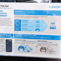 Безжичен рутер Linksys Max-Stream AC2200 MU-MIMO Tri-Band 4K/HD TVSeries, снимка 2 - Рутери - 38403512