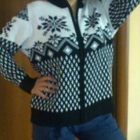 Топла зимна жилетчица " Laura Kent " в черно и бяло,внос от Германия-предно закопчаване с цип,подпла, снимка 1 - Суичъри - 26580884