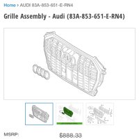 Решетка, за Audi Q3, снимка 2 - Части - 43602151