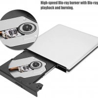 Външно Blu-Ray CD DVD RW  устройство, 3D Blu- Ray, USB 3.0, снимка 3 - Други - 35640229