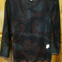 Дамска бутикова блуза "Devernois" (40)М, снимка 2 - Блузи с дълъг ръкав и пуловери - 26981557