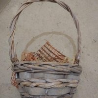 декоративна плетена кошничка кош кашпа, снимка 3 - Други - 28663925