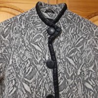 Палто на JUNONA Fashion с уникален дизайн и декорации кожа !, снимка 4 - Палта, манта - 35560222