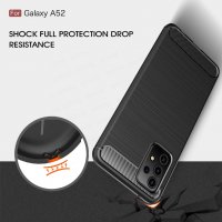 Samsung Galaxy A52 карбон силиконов гръб / кейс, снимка 5 - Калъфи, кейсове - 33015787