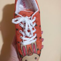 Дам.обувки/маратонки-"LARONNA"-№39-цвят-бяло+оранжево. Закупени от Германия., снимка 8 - Маратонки - 28246077
