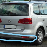 Спойлер на задна броня за Volkswagen Touran (2010-2015г.), снимка 1 - Аксесоари и консумативи - 38594601
