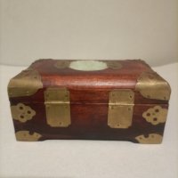 Топ Уникат-Много красива ретро старинна колекционерска кутия -ковчеже за бижута от абанос., снимка 2 - Антикварни и старинни предмети - 43676642