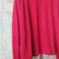 Червена блузка, снимка 4 - Блузи с дълъг ръкав и пуловери - 40399335
