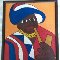Африкански картини Батик, снимка 1 - Картини - 26585880