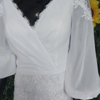сватбена булчинска рокля подходяща и за бременни, снимка 4 - Сватбени рокли - 39832194
