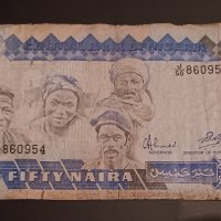 50 найра Нигерия  Африка СТАРИЯТ ХАРТИЕН ВАРИАНТ  ,  нигерийска банкнота , снимка 2 - Нумизматика и бонистика - 43346599