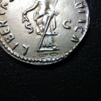 Стар римски плакет медальон монета сребро проба 800 с позлата , снимка 2 - Антикварни и старинни предмети - 43102347