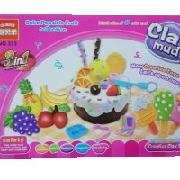 Комплект пластелин за сладоледени торти и плодове 4D, снимка 1 - Пластелини, моделини и пясъци - 26860034