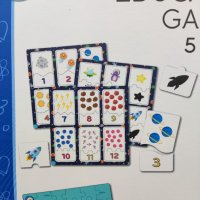 Обучаващи игри 5в1 смятане,числа,цветове,пъзел,форми  Размери на кутията 28х28х5 см, снимка 7 - Рисуване и оцветяване - 44032912