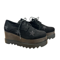 Черни дамски обувки с платформа , снимка 1 - Дамски елегантни обувки - 44879031