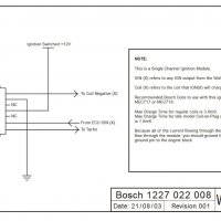 Комутатор електронно запалване Bosch 1227 022 008, снимка 3 - Части - 39518181