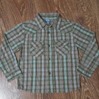 Зелена риза каре TikTak 104см-10лв+подарък, снимка 1 - Детски ризи - 28812695