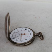 Джобен сребърен Швейцарски часовник 49 мм, снимка 10 - Колекции - 39376314