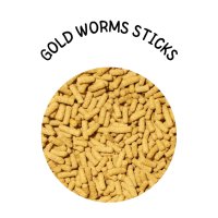 Премиум храна за езерни риби и златни рибки под формата на плаващи пръчици GOLD WORMS STICKS, снимка 1 - Аквариуми - 43055708