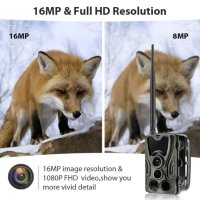 Нови 16MP 1080P HC-801 Фотокапан Suntek 801G 3G версията Ловна камера Нощно виждане, Full HD,, снимка 15 - Лъкове и арбалети - 37516836