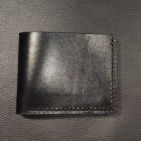 Минималистични кожени портфейли за мъже - бифолд, ръчна изработка., снимка 2 - Портфейли, портмонета - 43976771