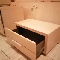 Спалня MDF и 2 нощни шкафчета, снимка 2 - Спални и легла - 43406009