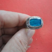 Бронзов пръстен с камък , снимка 1 - Пръстени - 43208848