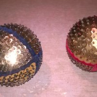 топки 2бр-цвят злато-9см-внос швеицария, снимка 4 - Колекции - 27447048